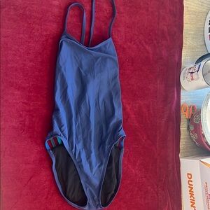 Blue High-Leg Bodysuit